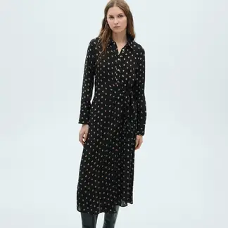 MANGO - Vestido Mujer Medio Con Estampado