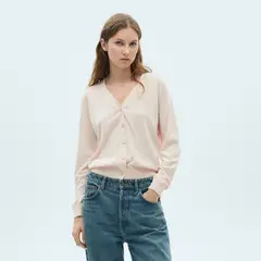 MANGO - Cardigan Mujer Tejido