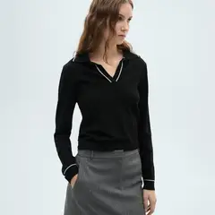 MANGO - Saco Mujer Tejido