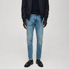 MANGO - Jean 5 Bolsillos Hombre Skinny de Algodón