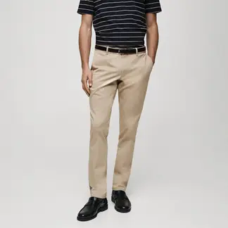 MANGO - Pantalón Chino Hombre Tapered
