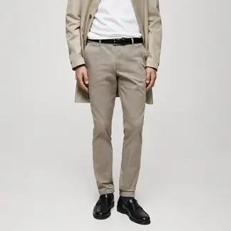 MANGO - Pantalón Chino Hombre Tapered