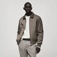MANGO - Chaqueta Hombre de Algodón