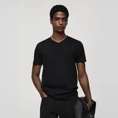 MANGO - Camiseta Hombre Manga corta de Algodón