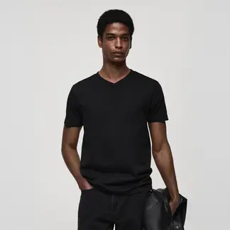 MANGO - Camiseta Hombre Manga corta de Algodón