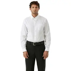 DOCKERS - Camisa Hombre Manga larga Recto de Algodón
