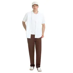 DOCKERS - Camisa Hombre Manga corta Recto de Algodón