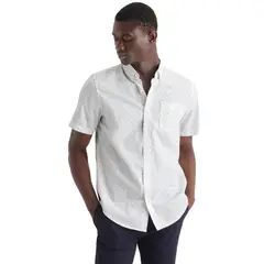 DOCKERS - Camisa Hombre Manga corta Recto de Algodón