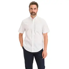 DOCKERS - Camisa Hombre Manga corta Recto de Algodón