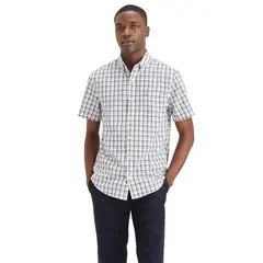 DOCKERS - Camisa Hombre Manga corta Recto de Algodón