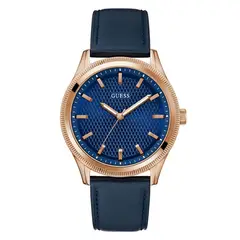 GUESS - Relojes Hombre DEX. Relojes Cuero Azul GW0846G2