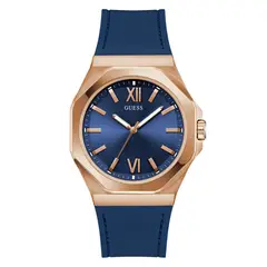 GUESS - Relojes Hombre EMPEROR. Relojes Silicona Azul GW0850G3