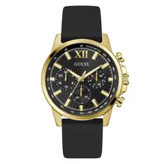 GUESS - Relojes Hombre WALKER. Relojes Silicona Negro GW0913G2