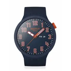 SWATCH - Relojes Unisex ESSENTIALLY CONFIDENT. Relojes Silicona Azul SB01S700