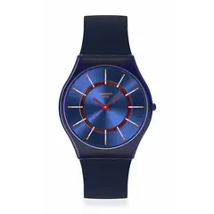 SWATCH - Relojes Unisex VERY JAZZY BERRY. Relojes Silicona Azul SS08N117