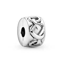 PANDORA - Clip Corazones Anudados Plata Esterlina