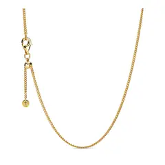 PANDORA - Collar Cadena de Bordillo Recubrimiento en Oro