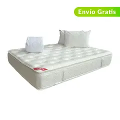COLCHONES SPRING - Colchón Queen Firme Ortopédico Doble Cara Espumado 160 x 190 cm + Almohada + Protector