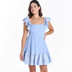 BASEMENT - Vestido Mujer Corto con Boleros