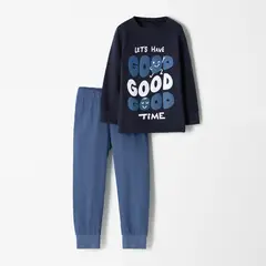 BABY FRESH - Pijama para Bebé niño 2 piezas Cintura elásticada Manga larga de Algodón