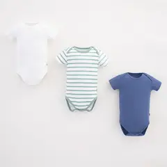 BABY FRESH - Bodies para Bebé niño Pack de 3 unidades Manga corta de Algodón