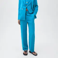 MANGO - Pantalón Mujer Tiro medio