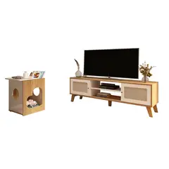 BERTOLINI - Mueble de Televisión Moderno de 180 x 45 x 55 cm para Televisores de Hasta 75 Pulgadas