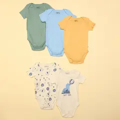 BABY FRESH - Bodies para Bebé niño Pack de 5 unidades de Algodón