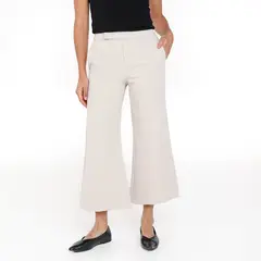 BASEMENT - Pantalón Culotte Mujer Tiro alto