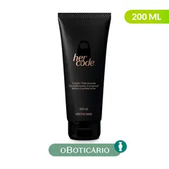 HER CODE - Hidratante Corporal Crema O Boticário Para Todo Tipo de Piel 200 ml