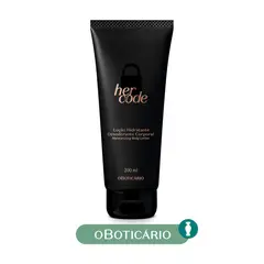 HER CODE - Hidratante Corporal Crema O Boticário Para Todo Tipo de Piel 200 ml