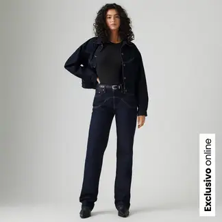 LEVIS - Jean Wide leg Mujer Tiro medio 501