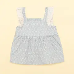 CONIGLIO - Top para Niña con Flores de Algodón