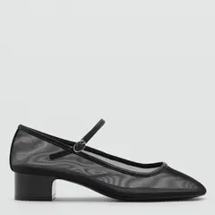 MANGO - Tacones Mujer con tacón Cuadrado Mesh Naitis | Zapatos Mujer