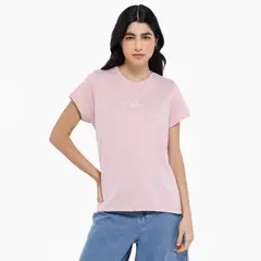 SYBILLA - Camiseta Mujer Manga corta de Algodón