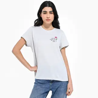 SYBILLA - Camiseta Mujer Manga corta de Algodón