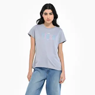 SYBILLA - Camiseta Mujer Manga corta de Algodón