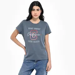 SYBILLA - Camiseta Mujer Manga corta de Algodón