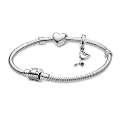 PANDORA - Set Corazón y Estetoscopío Plata esterlina