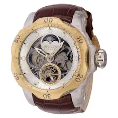 INVICTA - Reloj Hombre Reserve. Reloj Cuero Marrón