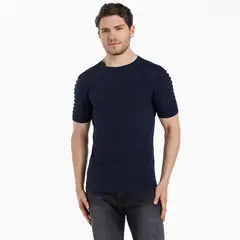 MOSSIMO - Camiseta Hombre Manga larga de Algodón
