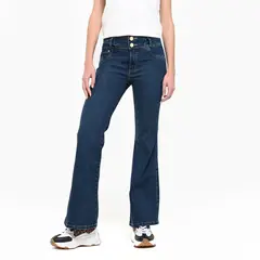 MOSSIMO - Jean Flare Mujer Tiro medio