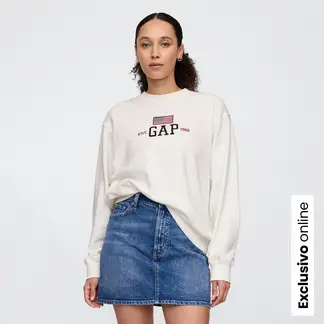 GAP - Saco Mujer con Estampado de Algodón