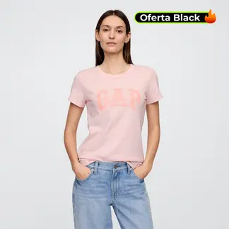 GAP - Camiseta Mujer con Estampado Manga corta