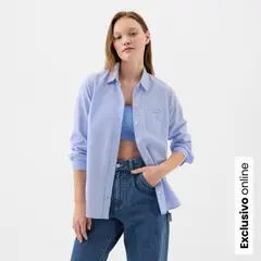 GAP - Camisa Mujer Manga larga de Algodón