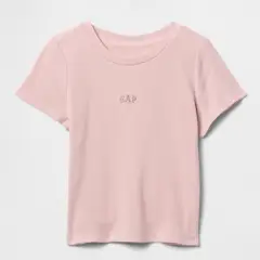 GAP - Camiseta Bebé niña con Logo Manga corta Algodón