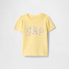 GAP - Camiseta Bebé niña Con Logo Manga corta Algodón
