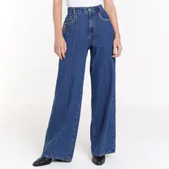 MOSSIMO - Jean Wide leg Mujer Tiro alto