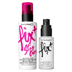 MAC COSMETICS - Set de Fijador de maquilla MAC Fix+ Duo - Spray Fijador Stay Over + Mini Fix+ Multitask incluye 3 productos