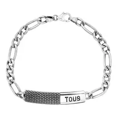 TOUS - Pulsera cadena de plata envejecida Man